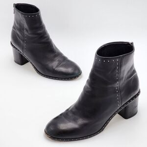 rag & bone Willow Stud Leather Ankle Booties Size 39.5 EUR 9.5 US